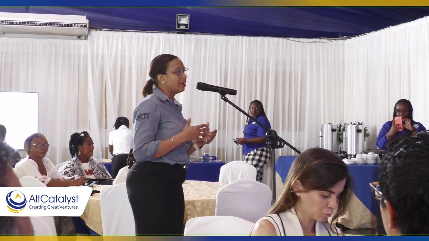 Facilitator addressing participants during an Impact Innovation Summit Challenge Lab session