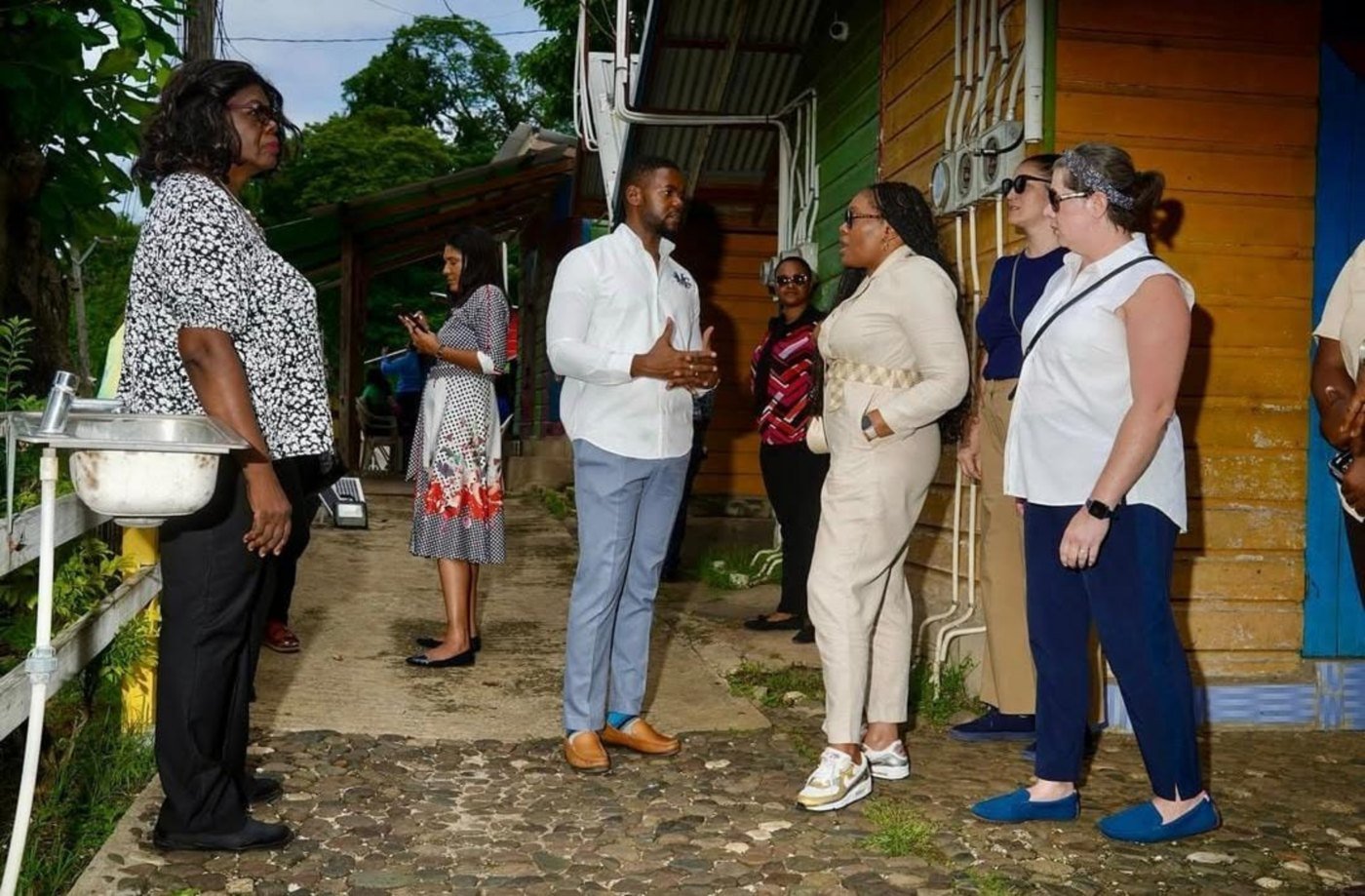 Montego Bay City Data Alliance team on an in-city site visit