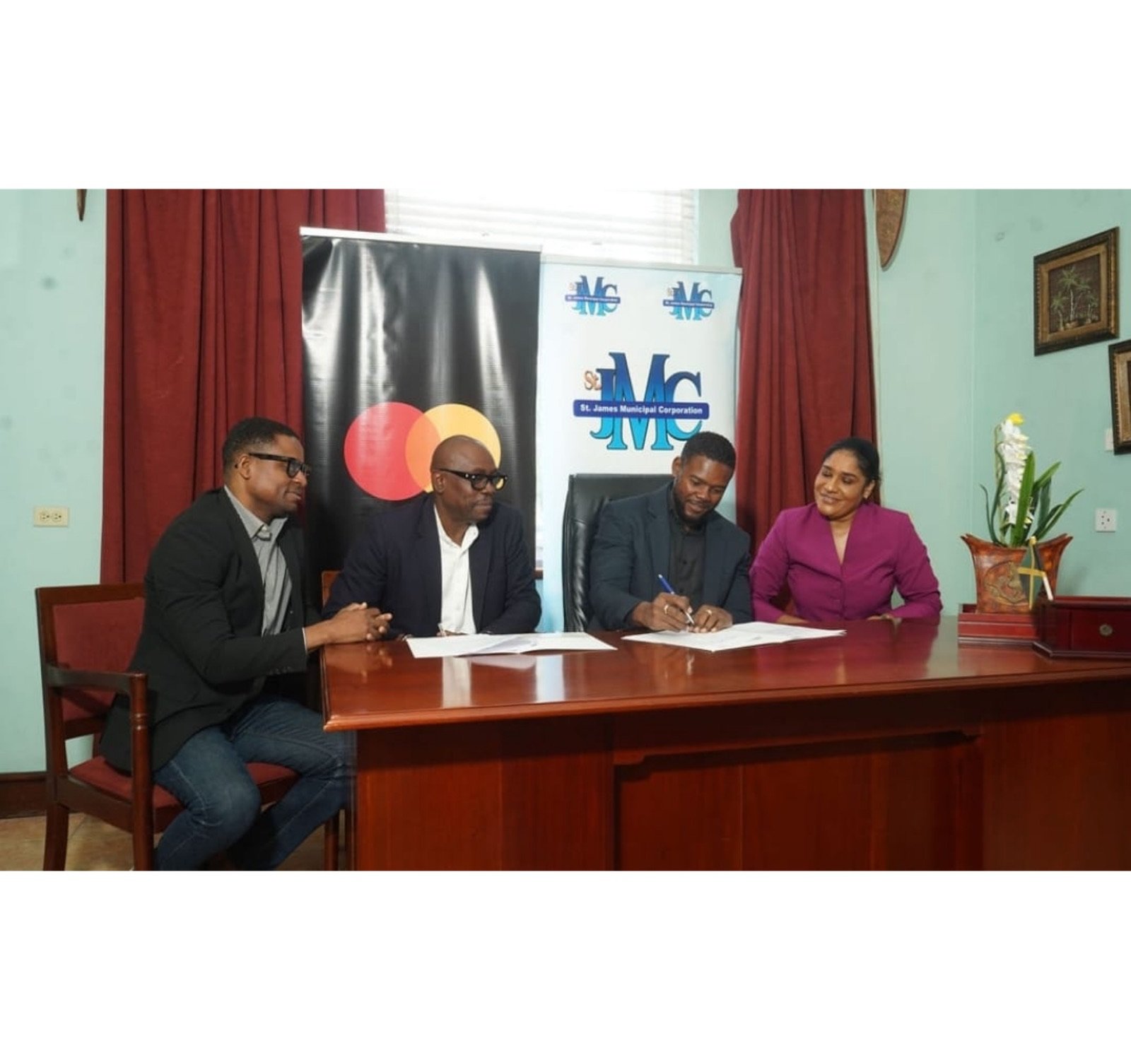 Mastercard and St. James Municipal Corporation MOU signing