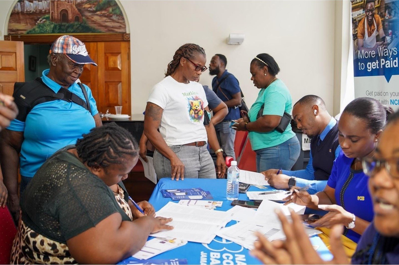 Vendors signing up for NCB micro-business banking accounts